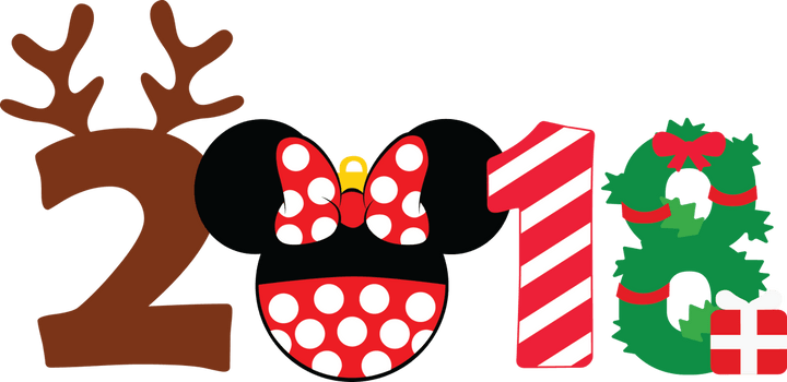 
									2018 Disney Christmas Minnie SVG