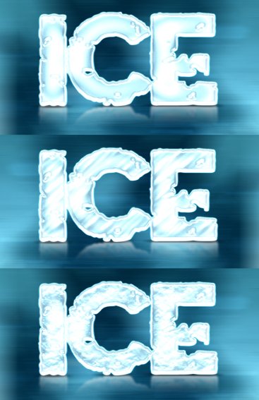 
									3D Ice Block Font Effect PSD Template