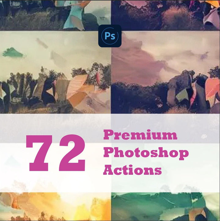 
									72 Premium Photoshop Actions