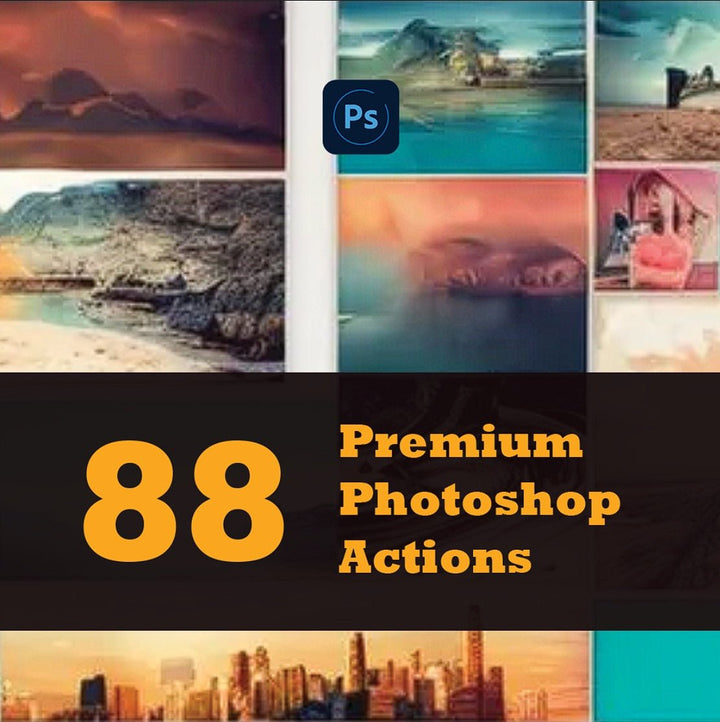 
									88 Photoshop Actions