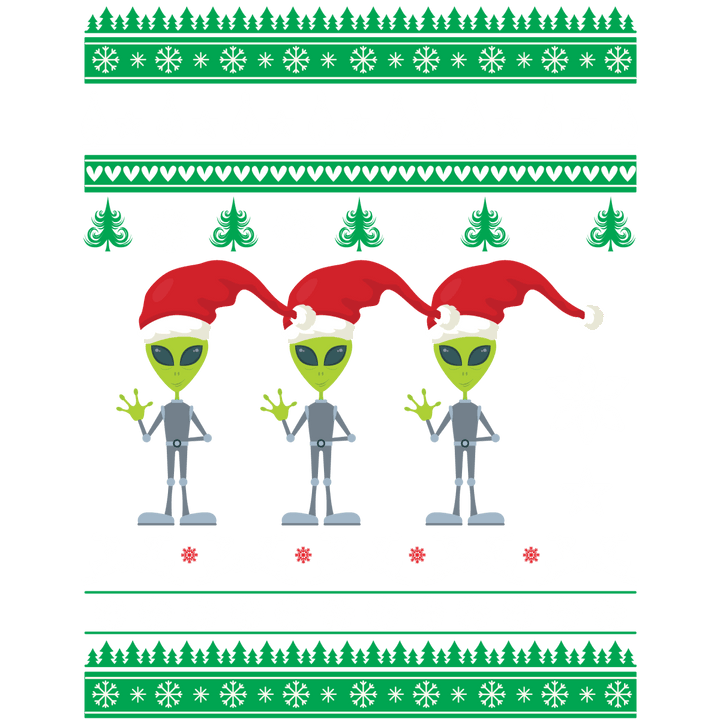 
									Alien with Santa Hat Ugly SVG