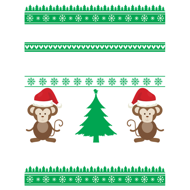 
									All I Want For Christmas Is A Monkey SVG