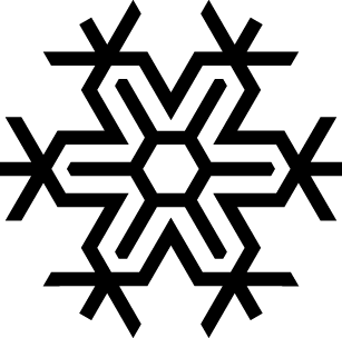 
									Angular Christmas Snowflake SVG