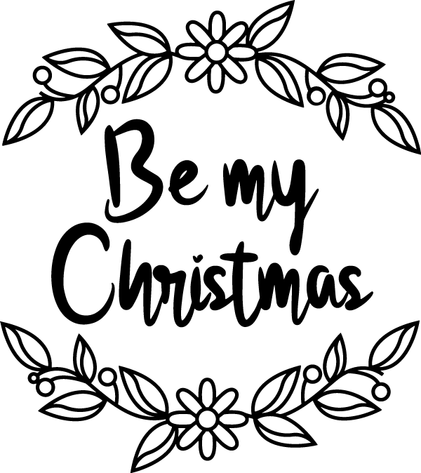 Be My Christmas Wreath SVG