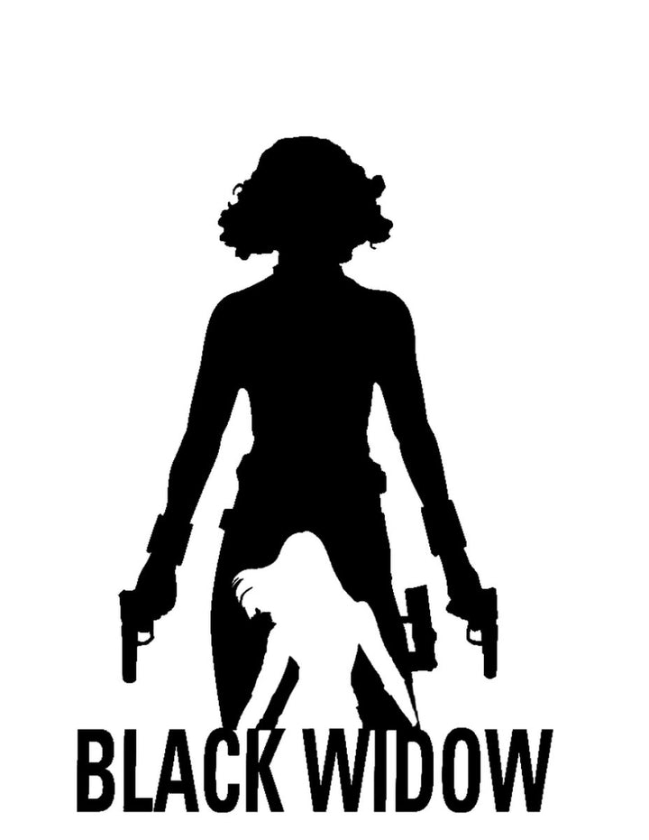 
									Black Widow Character Silhouette SVG