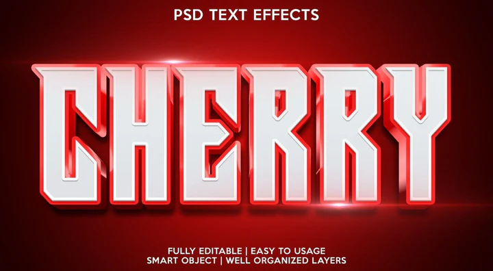 
									Bold Cherry Delight Font Effect PSD Template