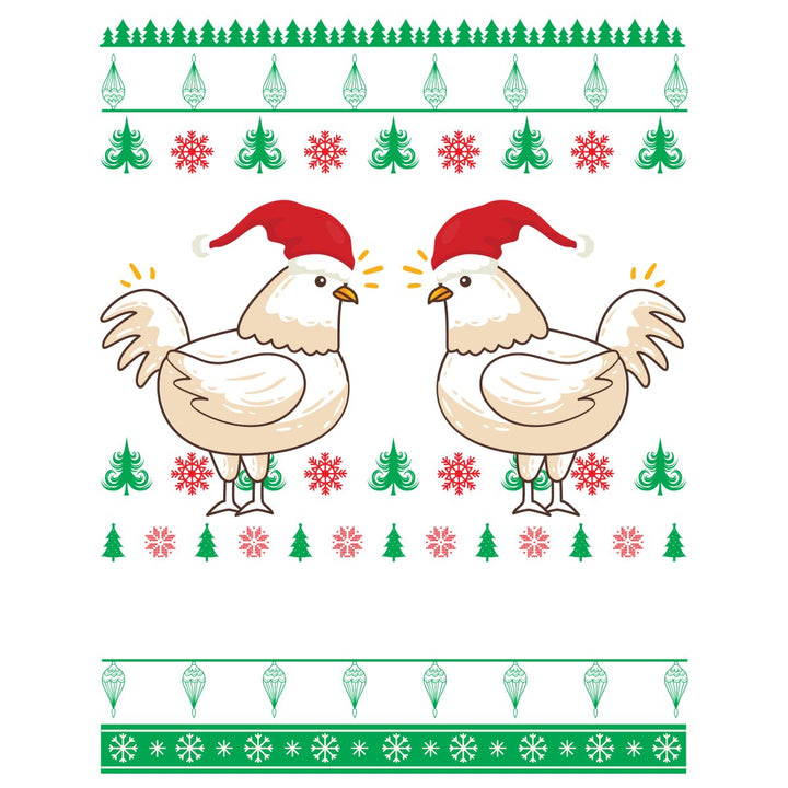 Chicken with Santa Hat Ugly SVG