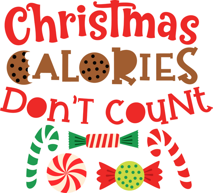 
									Christmas Calories Don’t Count Candy SVG