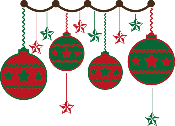 
									Christmas Decoration ball and Stars SVG