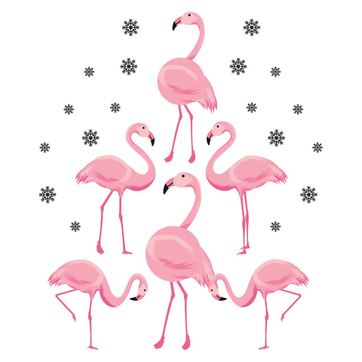 Christmas Flamingos SVG