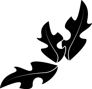 
									Christmas Holly Leaves Triangular Silhouette SVG