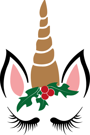 
									Christmas Minnie Unicorn SVG