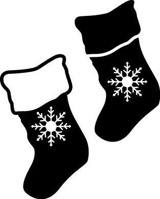 
									Christmas Mitten with Snowflake Design SVG