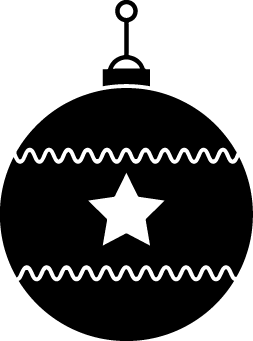 Christmas Ornament with Star Design SVG