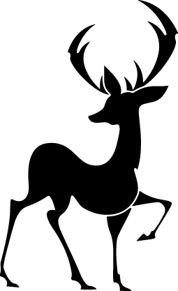 
									Christmas Reindeer Silhouette SVG