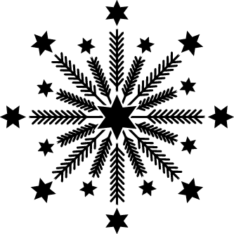 
									Christmas Snowflake Star Decoration SVG