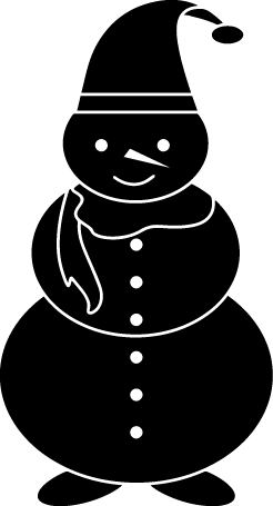 
									Christmas Snowman Hat Scarf Decoration SVG