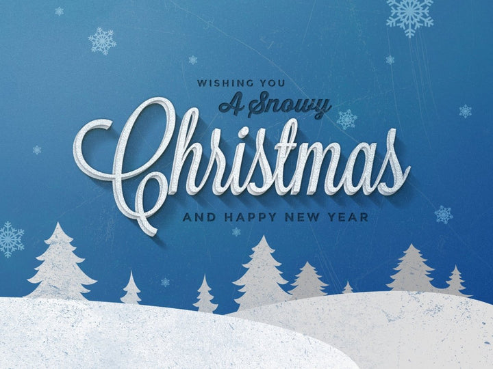 
									Christmas Snowy Font Effect PSD Template