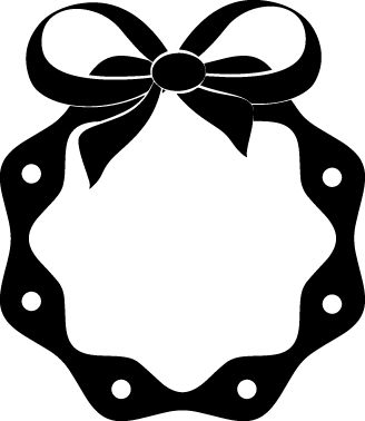 
									Christmas Symmetrical Bow Frame SVG