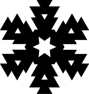 
									Christmas Symmetrical Snowflake SVG