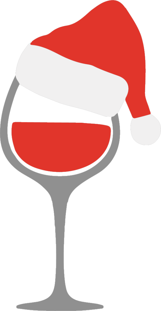 
									Christmas Wine Glass With Santa Hat SVG