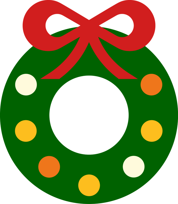 
									Christmas Wreath Ornament SVG