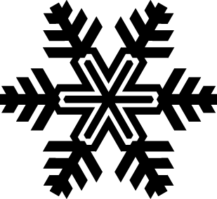 Christmas Zigzag Snowflake SVG