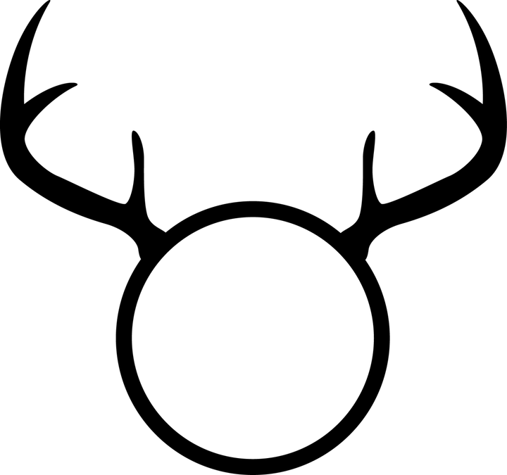 
									Deer Horn Monogram SVG 01