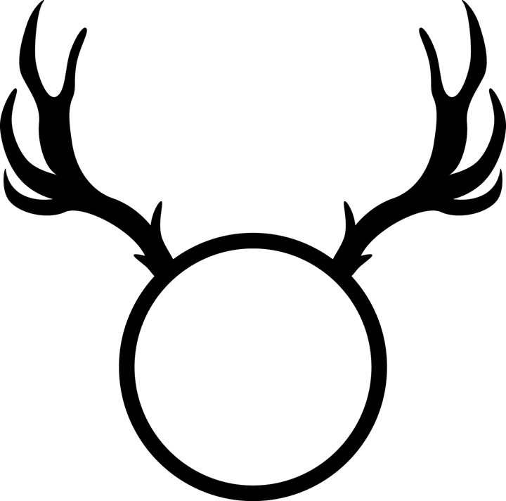 
									Deer Horn Monogram SVG 02