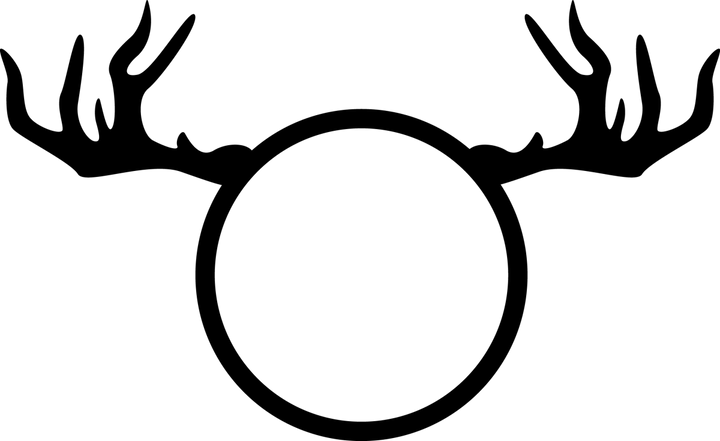 
									Deer Horn Monogram SVG 03