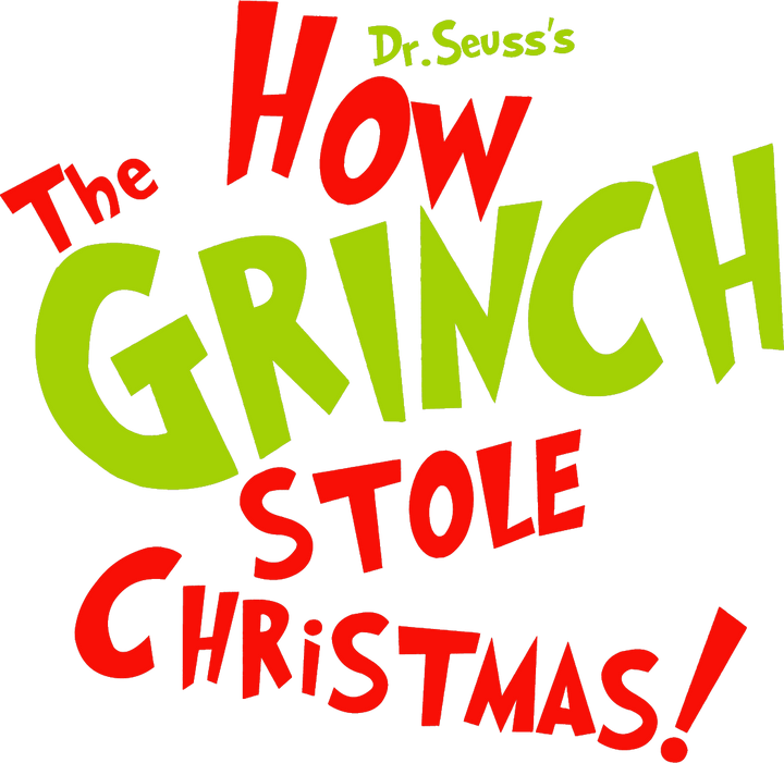 
									Dr Seuss How Grinch Stole Christmas Title SVG