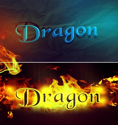 
									Dragon Spectrum Font Effect PSD Template