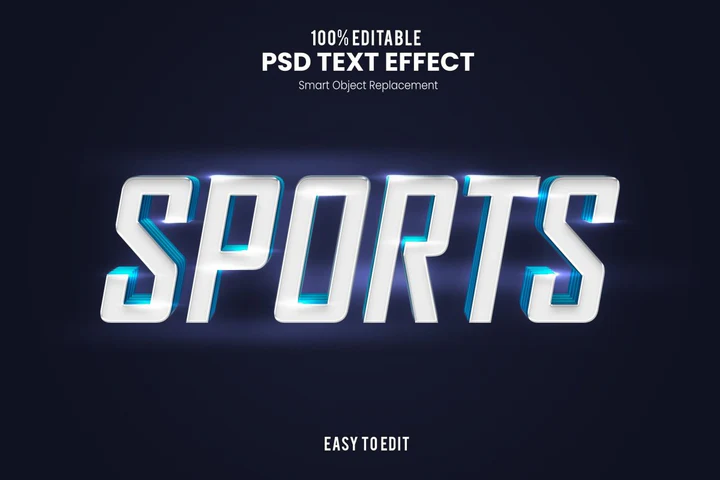 
									Editable Sports Glow Font Effect PSD Template