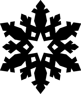 
									Elegant Black Snowflake SVG