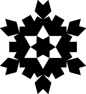 
									Elegant Geometric Christmas Snowflake SVG 02