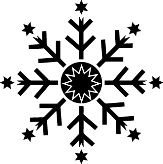 Festive Christmas Tree Snowflake SVG