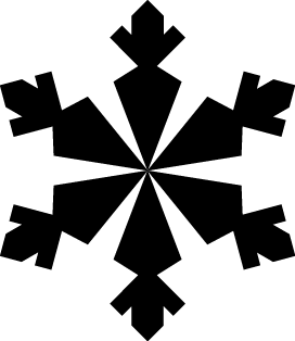 Festive Winter Snowflake SVG