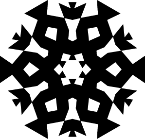 Geometric Christmas Snowflake Pattern SVG 04