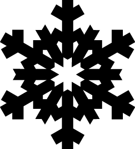 Geometric Christmas Snowflake SVG