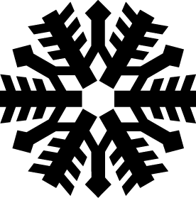 Geometric Precision Snowflake SVG