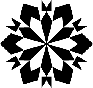 Geometric Snowflake Pattern SVG