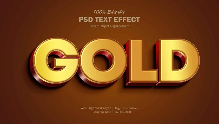 
									Golden Elegane Font Effect PSD Template