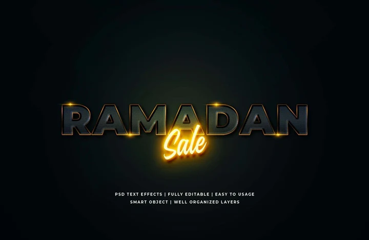 
									Golden Ramadan Promotion Font Effect PSD Template