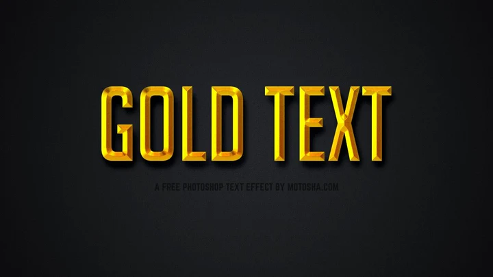 
									Golden Text Font Effect PSD Template