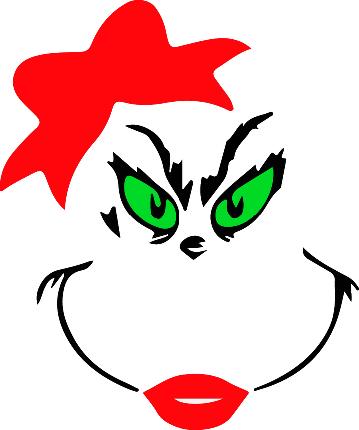 
									Green Eyed Red Star Cartoon Face SVG