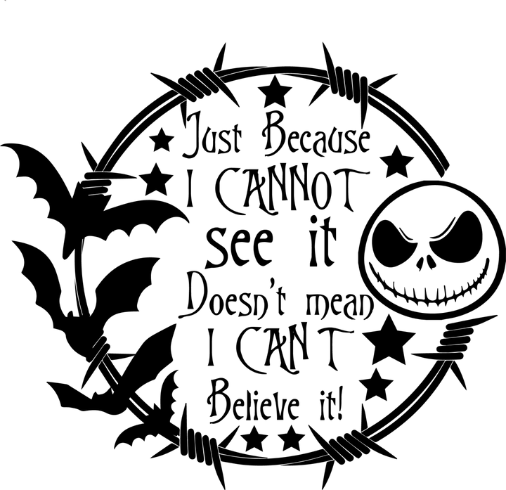 
									Halloween Themed Inspirational Quote Jack Skellington SVG