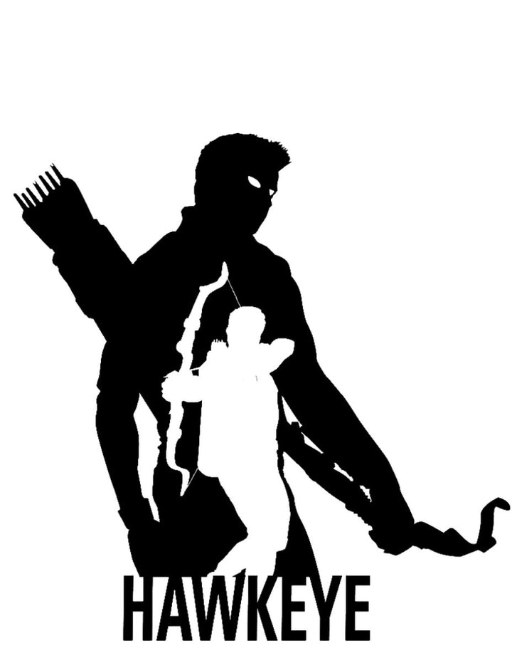 
									Hawkeye Silhouette Archer SVG