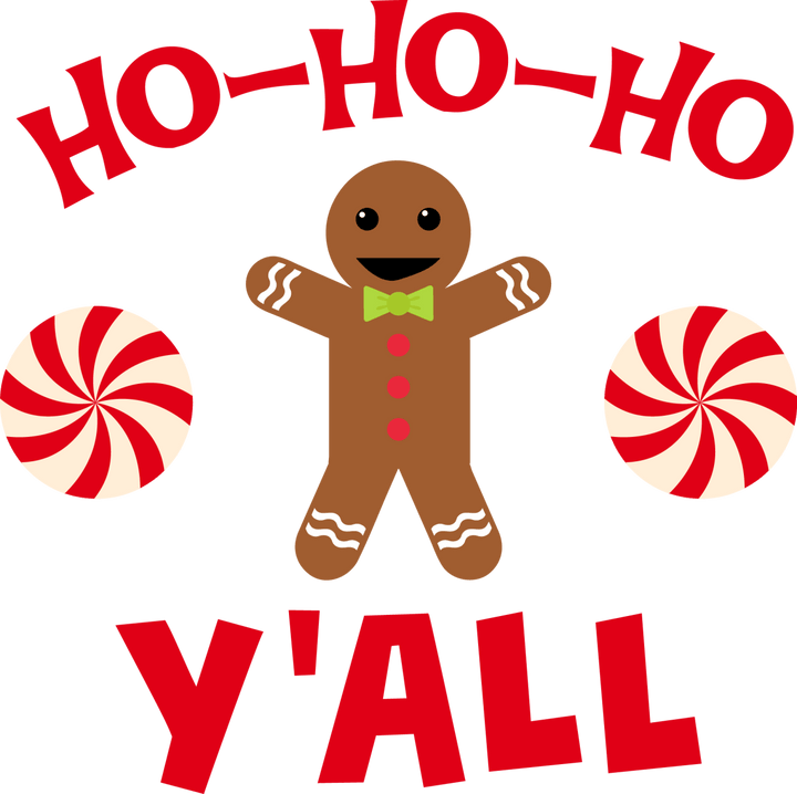 
									HO HO HO Y’ALL With Teddy Bear SVG