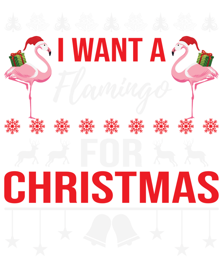 I Want A Flamingo For Christmas SVG