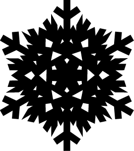 Intricate Geometric Christmas Snowflake SVG